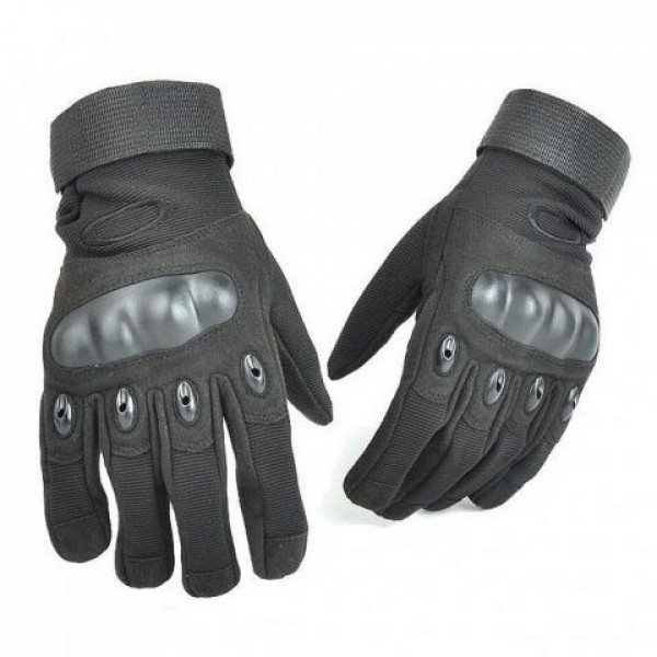 Тактические полнопалые перчатки Oakley черные